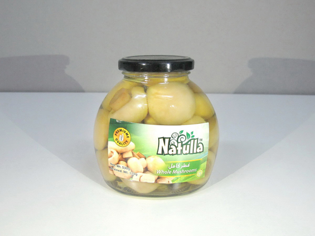 580ml Mushroom Whole in Glass Jar